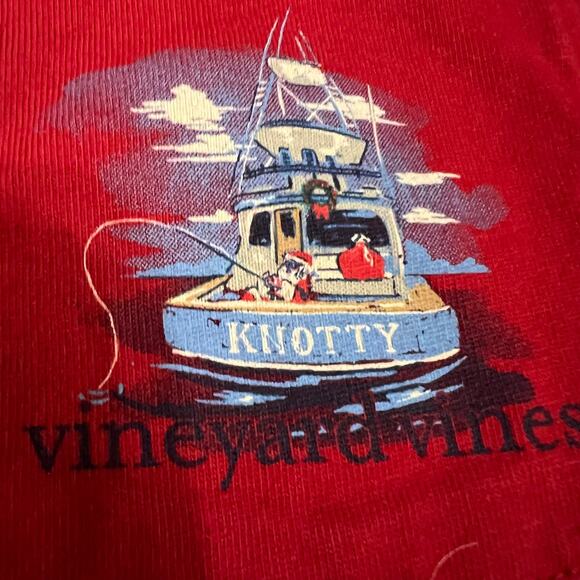 Vineyard Vines Men’s Knotty Holiday Long Sleeve Shirt size Small - Picture 1 of 4